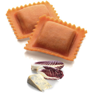Tortelli Rojos de Achicoria roja y Gorgonzola DOP